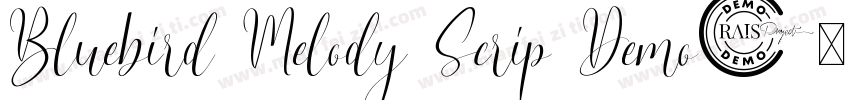 Bluebird Melody Scrip Demo字体转换